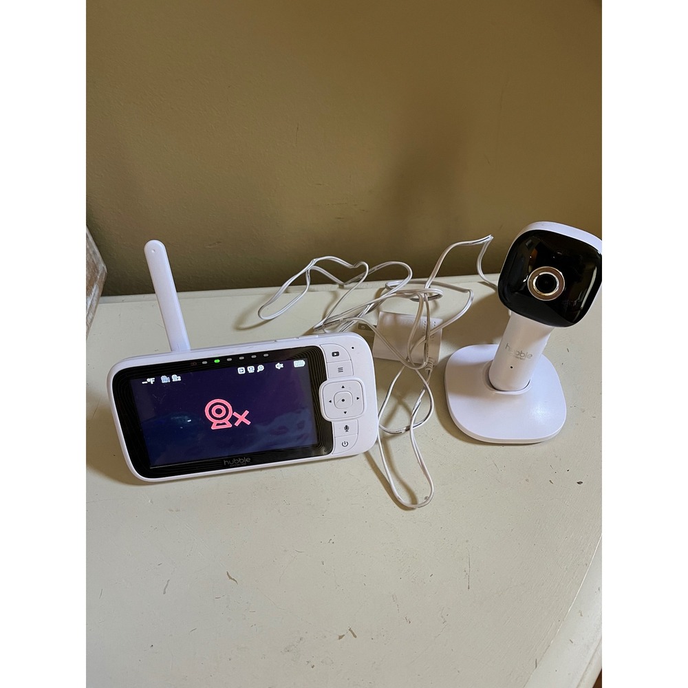 Hubble Connected Nursery Pal Cloud HD Baby Monitor Wireless 5in Screen White